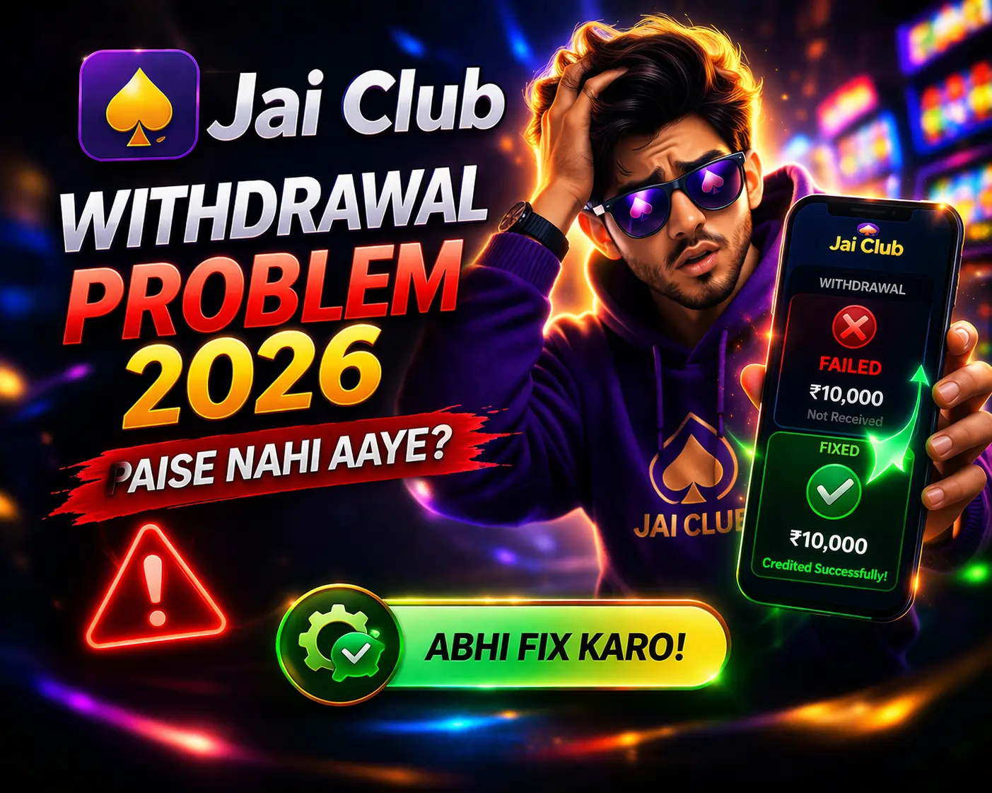 Jai Club Withdrawal Problem 2026